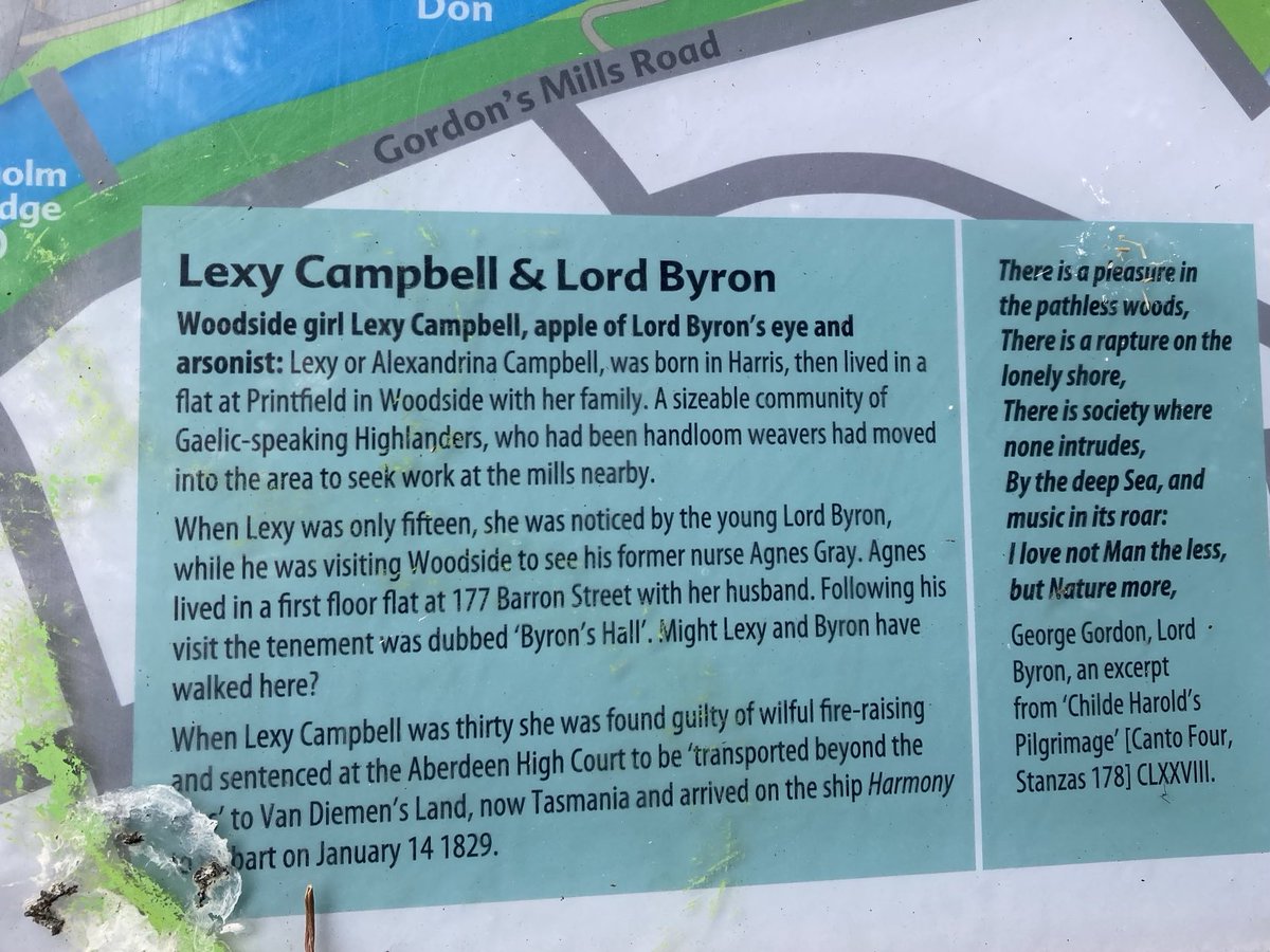 Lexy Campbell, Gaelic-speaking Luddite and associate of Byron’s, transported to Tasmania for arson.