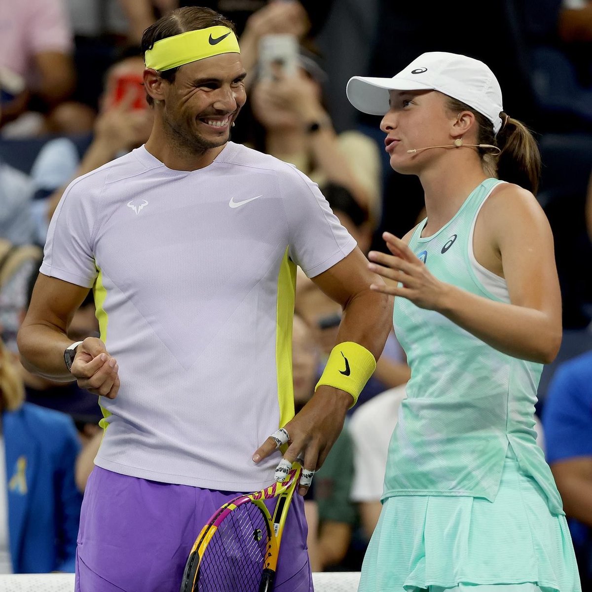 The two best young players in the world: Carlos Alcaraz and Iga Swiatek.

Alcaraz' idol: Rafael Nadal.

Swiatek's idol: Rafael Rafael.

It's not a coincidence, it's INFLUENCE.

Influence for being the greatest in history.