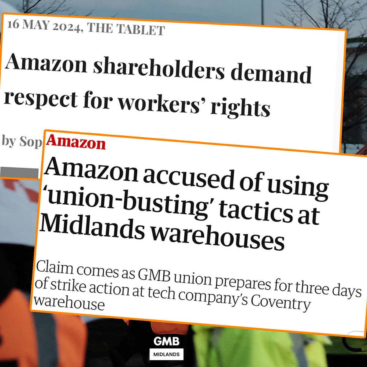 1. Amazon shareholders. 2. Amazon. 🤔 Pressure is building on @AmazonUK to respect their workers.