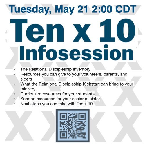 Join the Ten x 10 movement TODAY!  Learn how to adapt your ministry to become more relationally focused to help faith matter more to teens.  #Youthministry #church #adolescents #youthmin #kidsministry