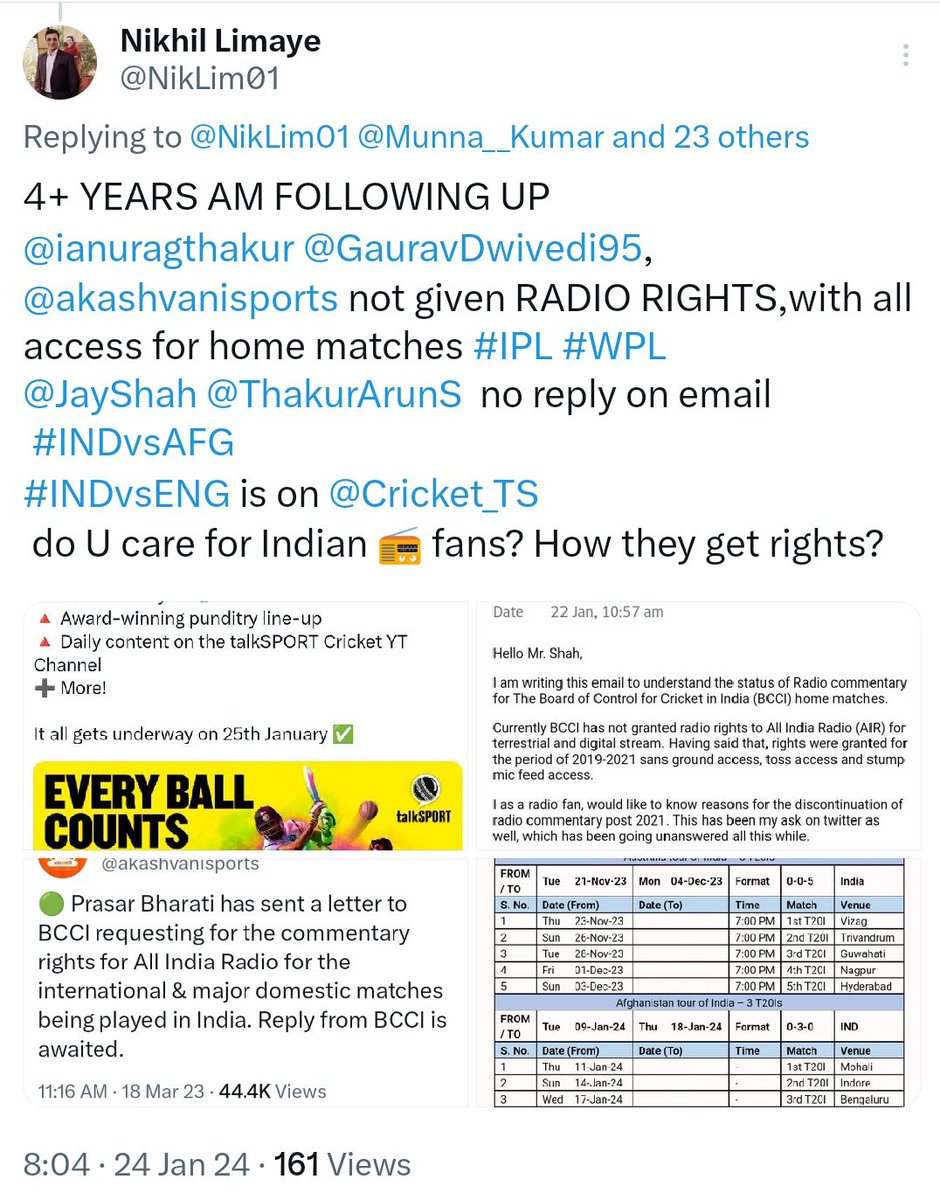 Really Shameful @ianuragthakur that you promote private channel @StarSportsIndia for deaf and other visually impaired person, and deny commentary to @akashvanisports. 
Following for 4 years with you

medianews4u.com/disney-star-to…

@sssp1992 @imnitinprakash @Mohsin_ali_313