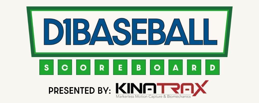 Check out the D1Baseball Saturday Scoreboard powered by @KinaTraxInc to follow all the scores from around college baseball today! 👉 buff.ly/3UWIUor