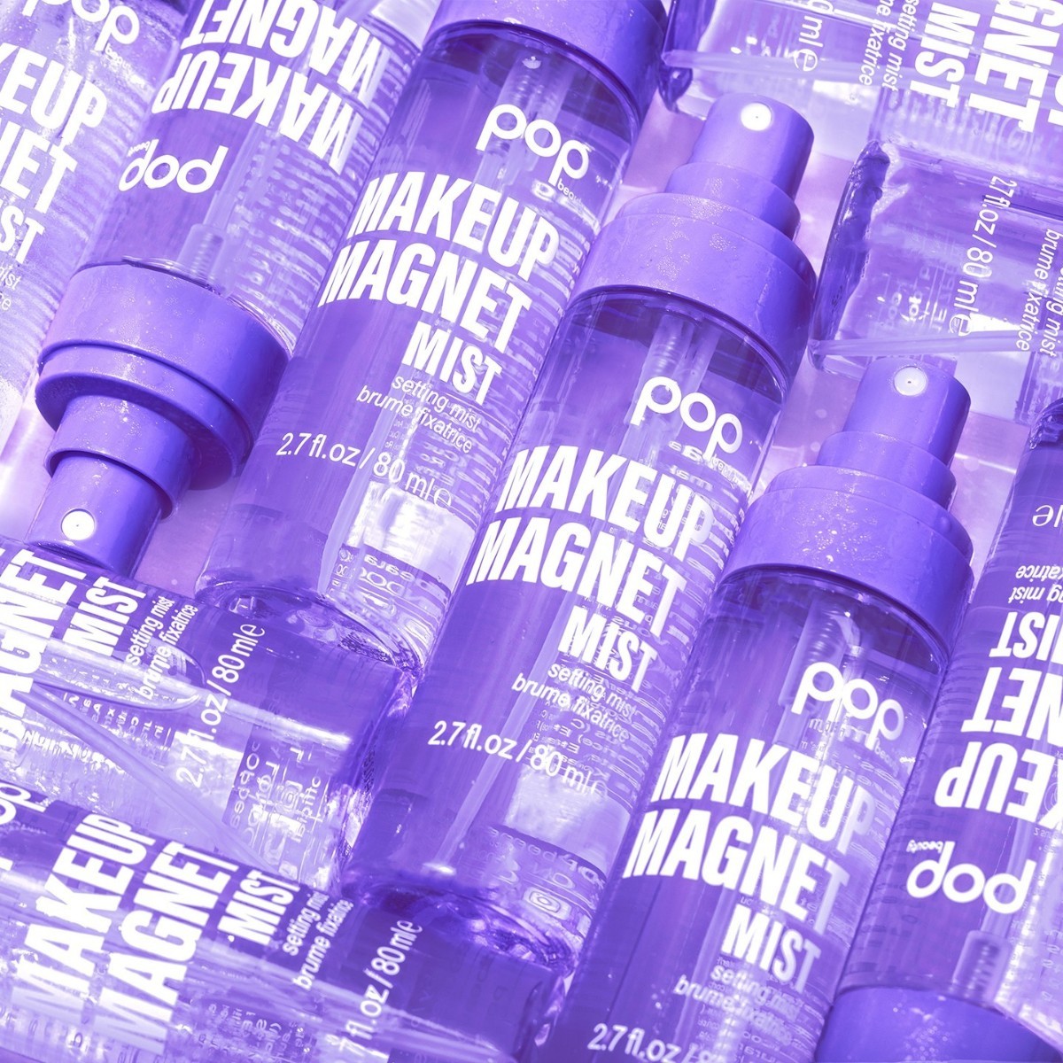 Makeup Magnet Mist powerfully delivers skin-brightening Vitamin C, depuffing Caffeine and redness-reducing Licorice for a soothed, hydrated result. Use pre or post-makeup and get a supple burst of refreshing energy, and makeup-stay that lasts all day! 💜⚡

#POPbeauty #Skincare