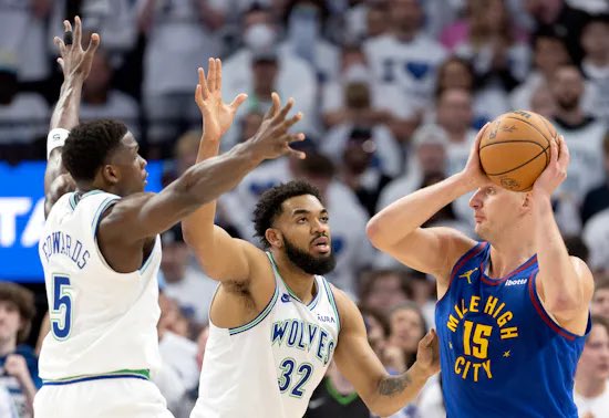 This series vs. the Timberwolves is the series with the largest PPG differential between Nikola Jokic and the 2nd highest scorer on the team since 2022.

1) Nikola Jokic - 28.2 PPG
2) Aaron Gordon - 16.5 PPG

An 11.7 PPG differential.