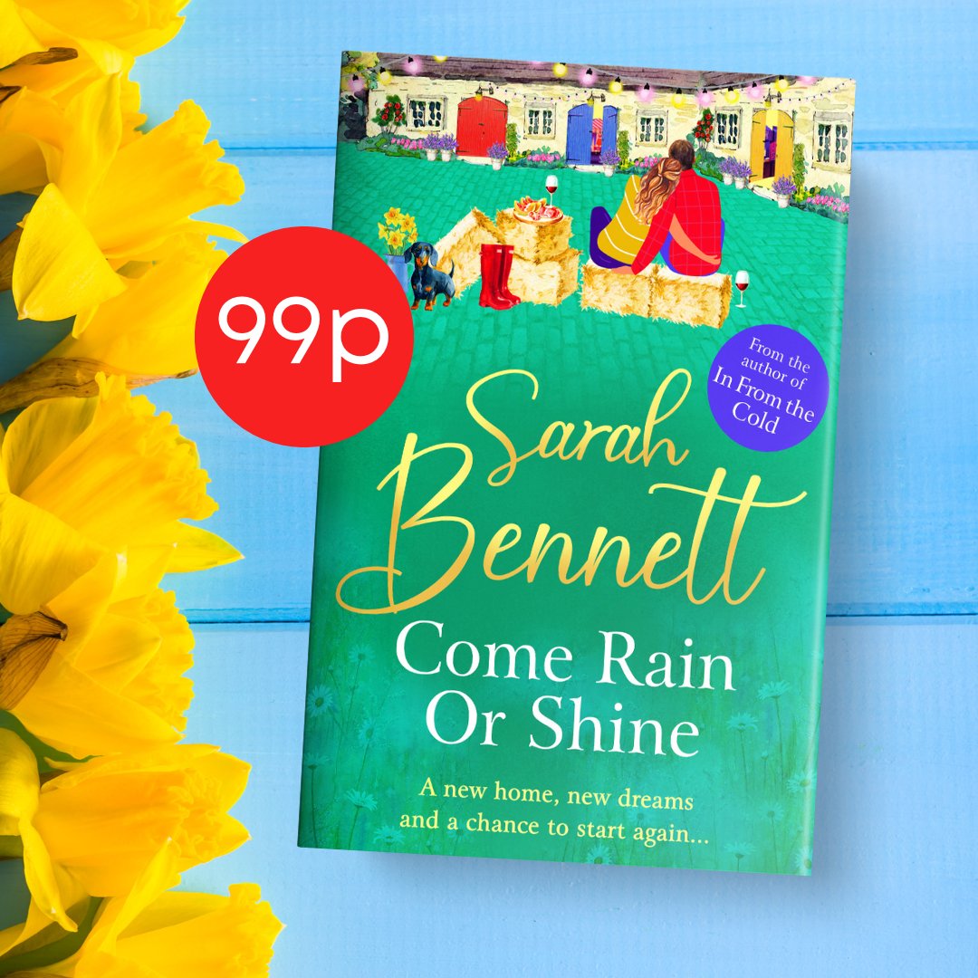 ⭐ 99p DEAL ⭐ 'Warm, joyful and utterly gorgeous - I loved it!' —Celia Anderson The heartwarming romantic read #ComeRainOrShine from @Sarahlou_writes is only 99p today!💛 ➡️ Get your copy here: mybook.to/comerainorshin…
