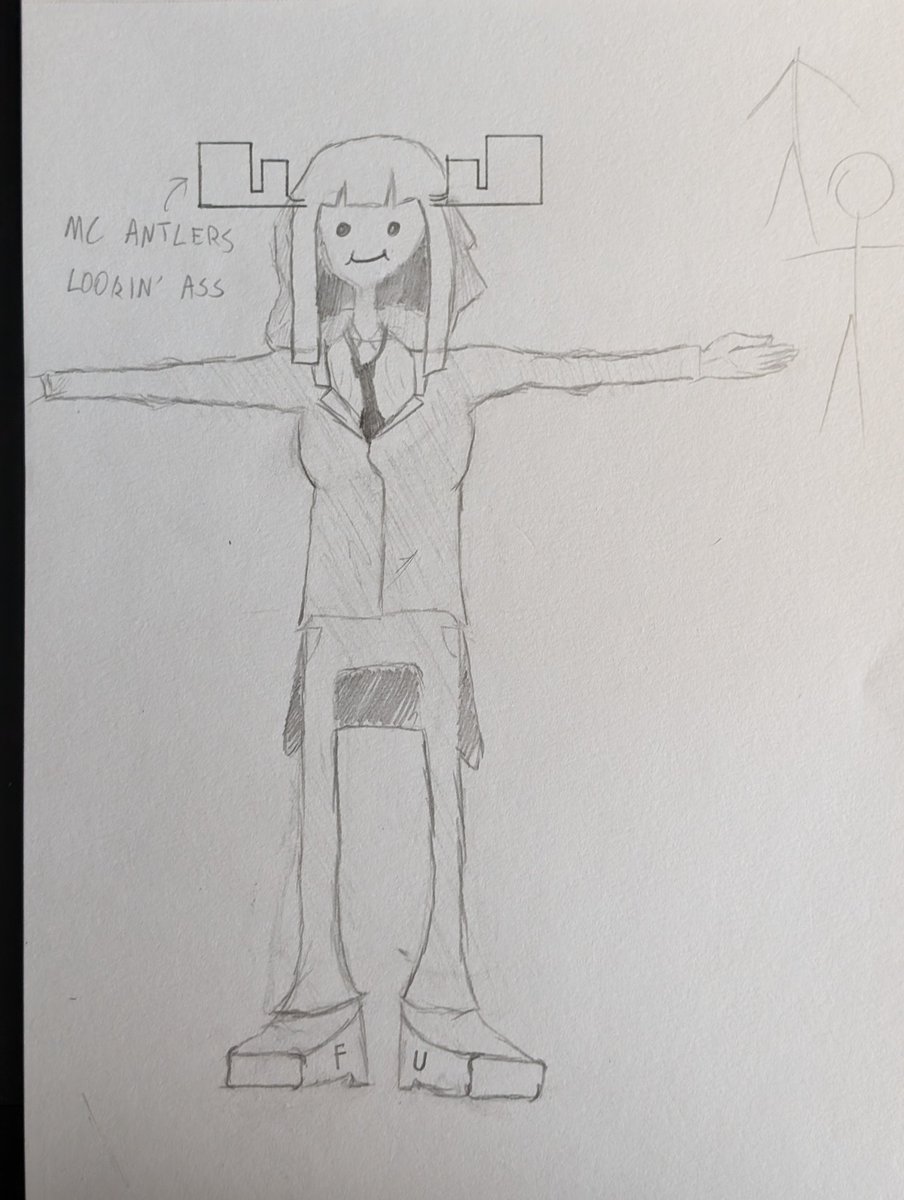 #MarzyzMonthOfMay Day 18: T-Pose As our host @marzybarzyzzz is probably very busy lately I shall use my occasional practice doodle to fill the hole