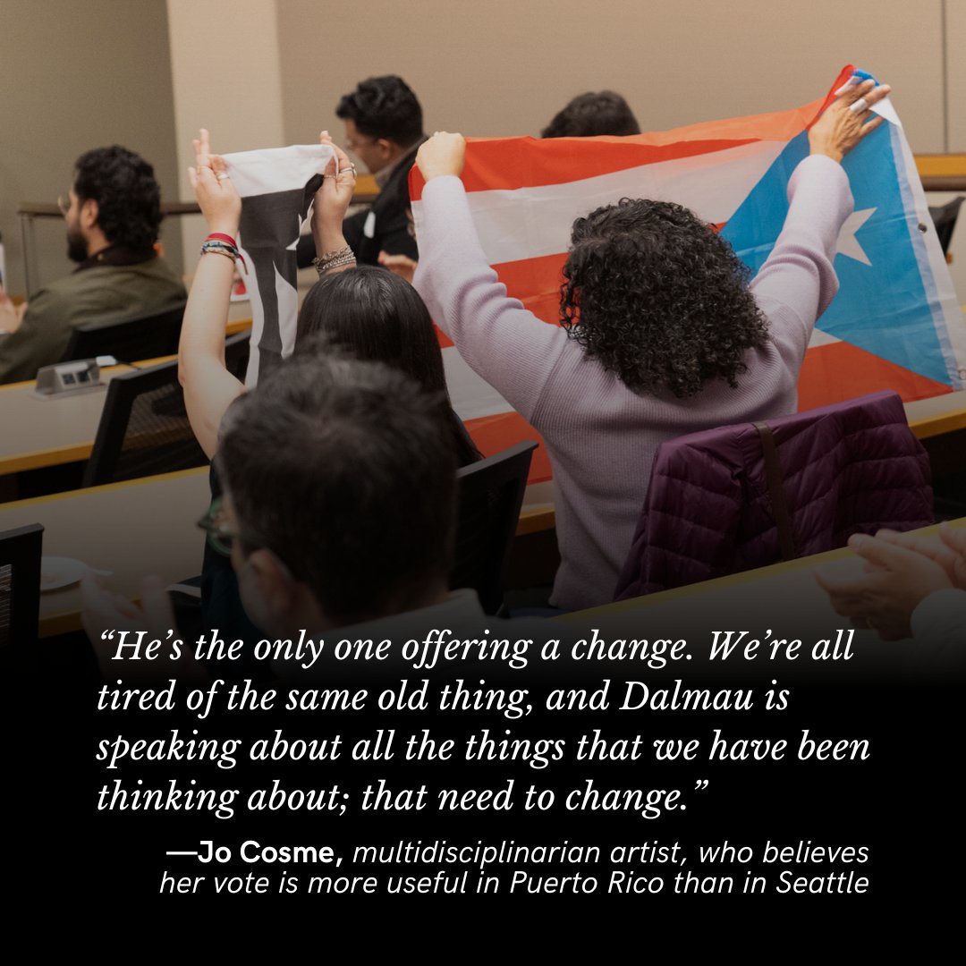 From Seattle to San Juan, Juan Dalmau Ramírez rallies diaspora support to influence Congress for Puerto Rico's decolonization journey. Words by @lataino, edited by @PilarMarrero, 📸: @chloetry 🔗 bit.ly/3V8cVmt