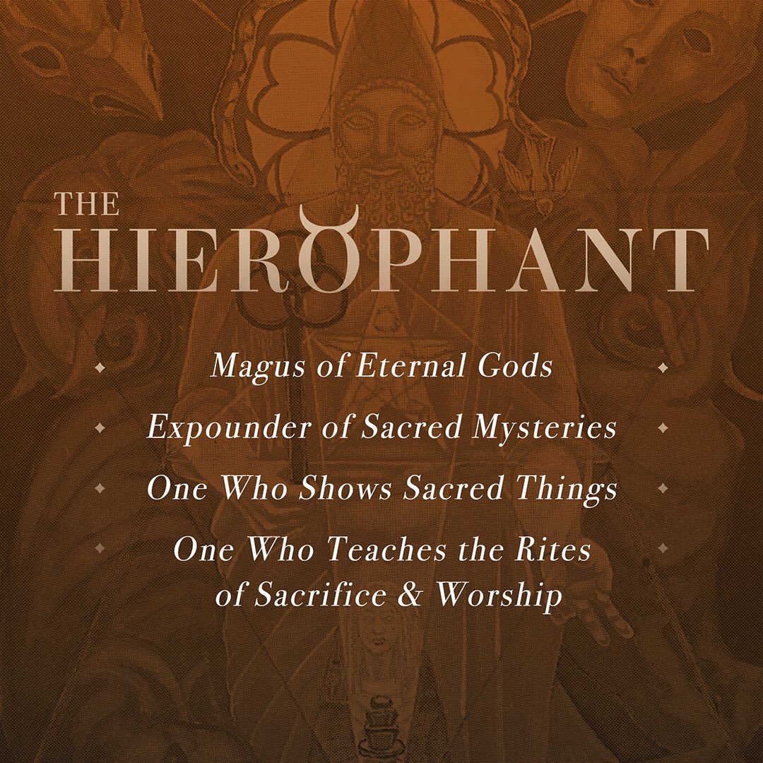 Exploring the various titles for each tarot card reveals a wealth of information. Here are several for The Hierophant. #taurus