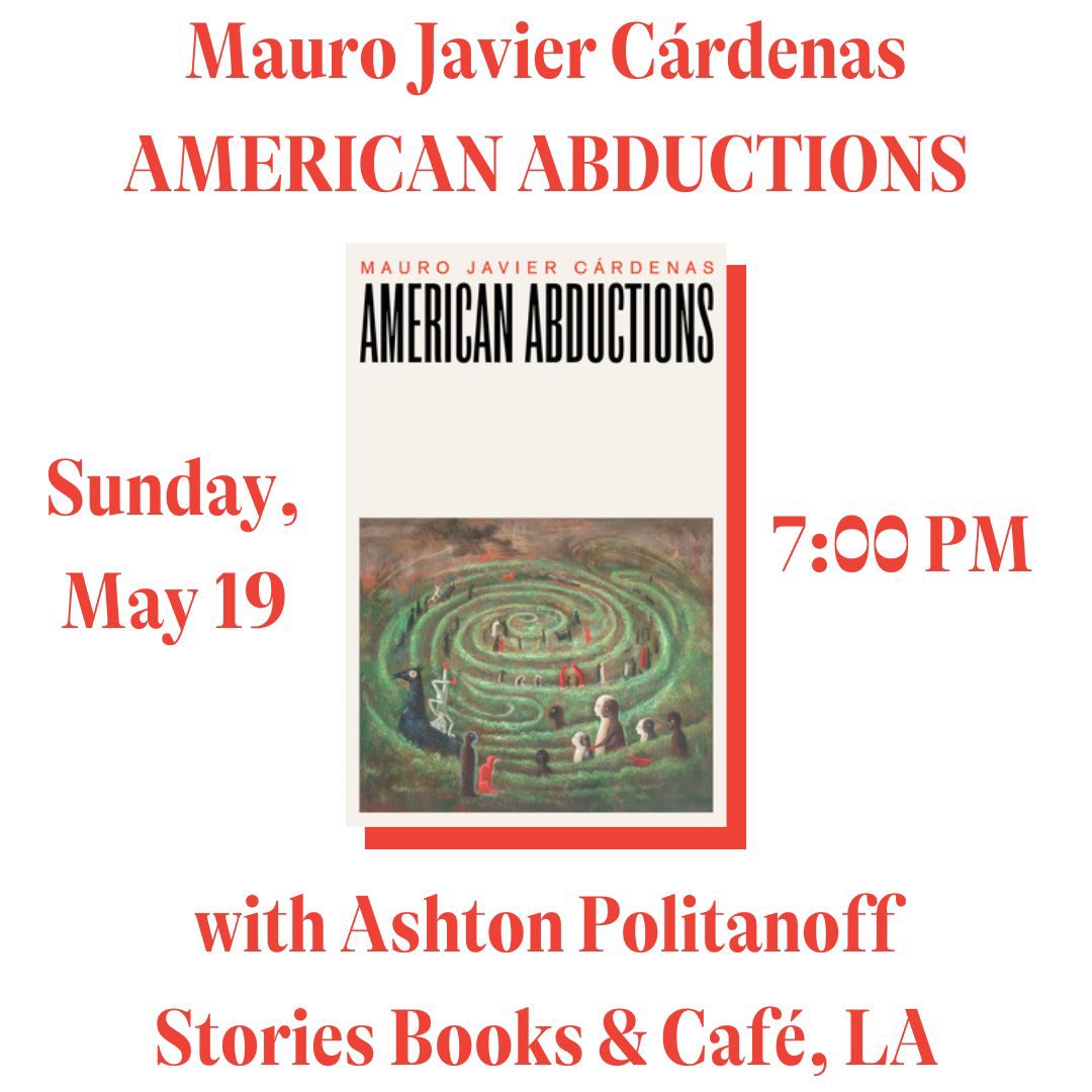 Los Angeles! Come hang out with @APolitanoff & me tomorrow Sunday May 19th @StoriesEchoPark at 7 PM!