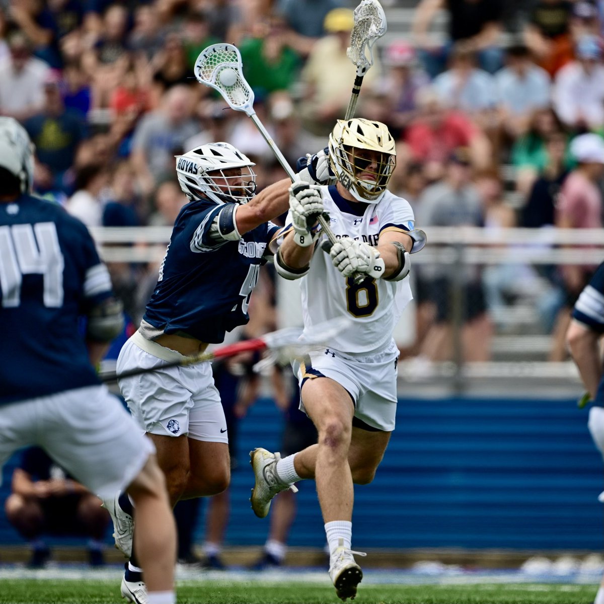 HALF: ND 7, GU 2 Big 30 minutes ahead at Hofstra. #GoIrish☘️