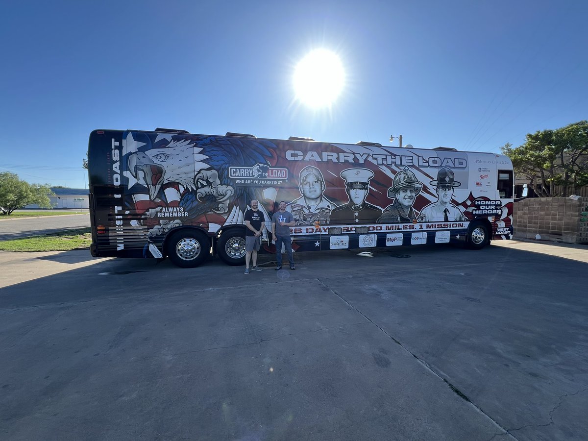 Stadium and Sherwood locations participating in the Carry the Load in San Angelo!