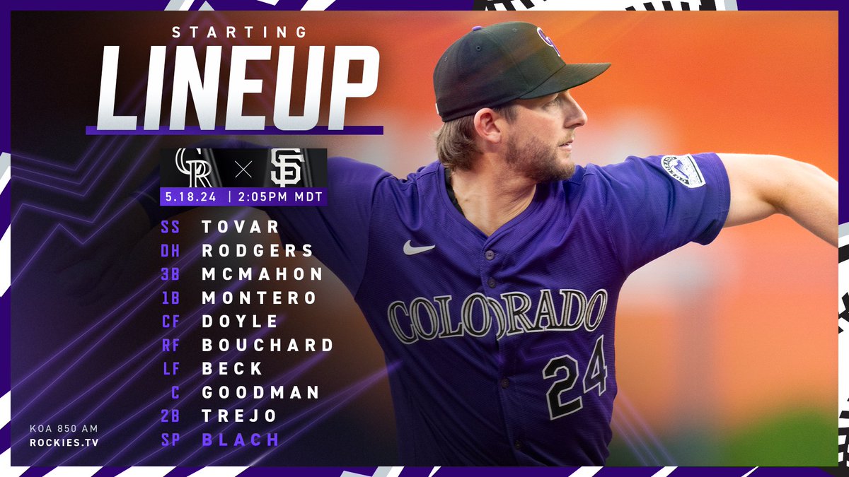 Lineups are set for Saturday 👇