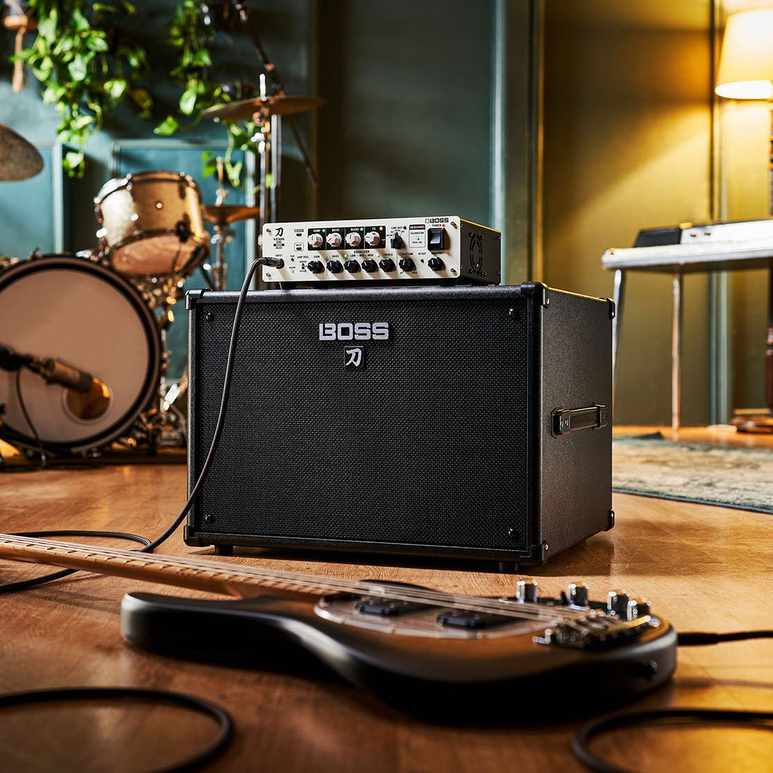 Unlock your bass sound with the all-new @bossinfoglobal Katana bass cabinet and amplifier head options! New Boss Katana Bass Amplifier Head & cabinets raise professional bass amplification to the next level with advanced BOSS technology! Available today! bit.ly/3B7PrSu