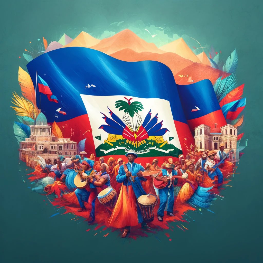 ForNewaygo's tweet image. Happy Haitian Flag Day! Let’s celebrate the vibrant culture, history, and resilience of Haiti. Share your stories, photos, and pride using #HaitianFlagDay. #HaitianHeritage #Unity #Pride
