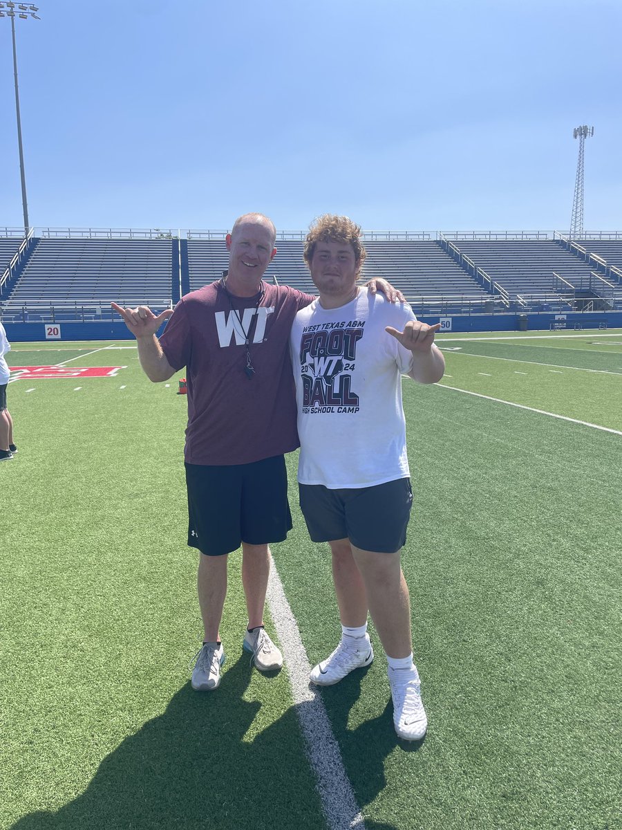 AidanPackheiser's tweet photo. Thank you @WTBuffNation and @CoachJoshLynn  for the amazing camp. https://t.co/FPlKT6di56