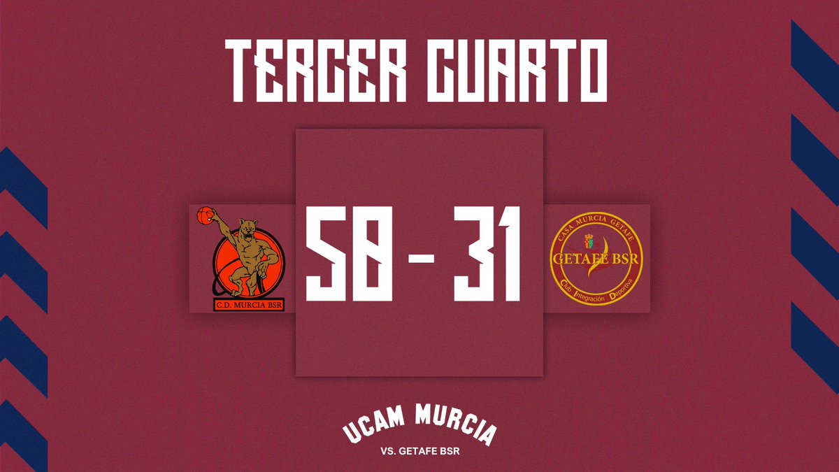 🏀 UCAM MURCIA BSR 🆚 IMF GETAFE BSR ​ FINAL DEL 3Q. ​ 📺 cutt.ly/0erBzCbU 📊 cutt.ly/RerBx0Xu ​​ #TheLegacy