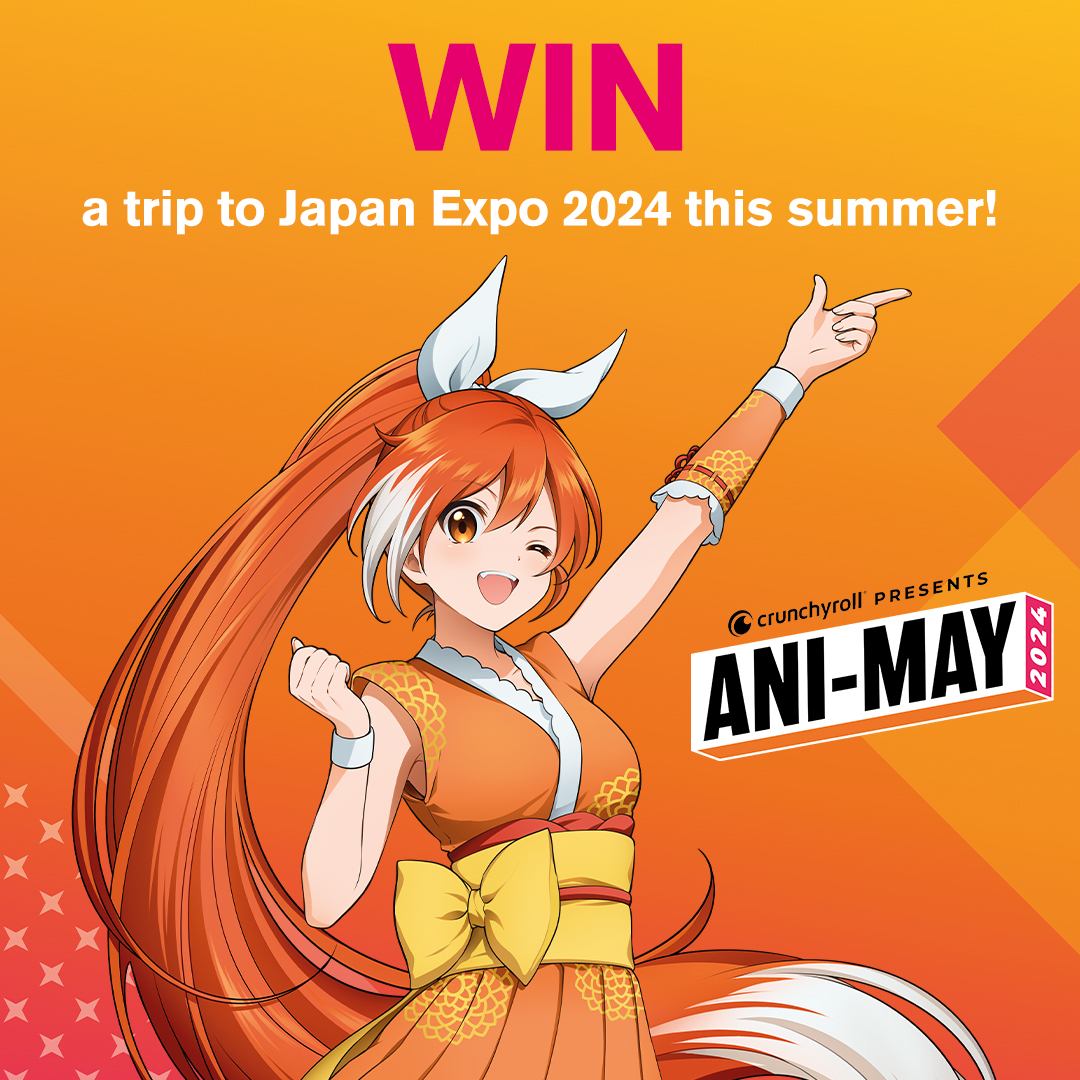 To celebrate Ani-May 2024, we've teamed up with Crunchyroll to give you the chance to win a trip to Japan Expo 2024, in Paris, this summer for you and your friend. 🤌 ow.ly/QOXf50RK4p8