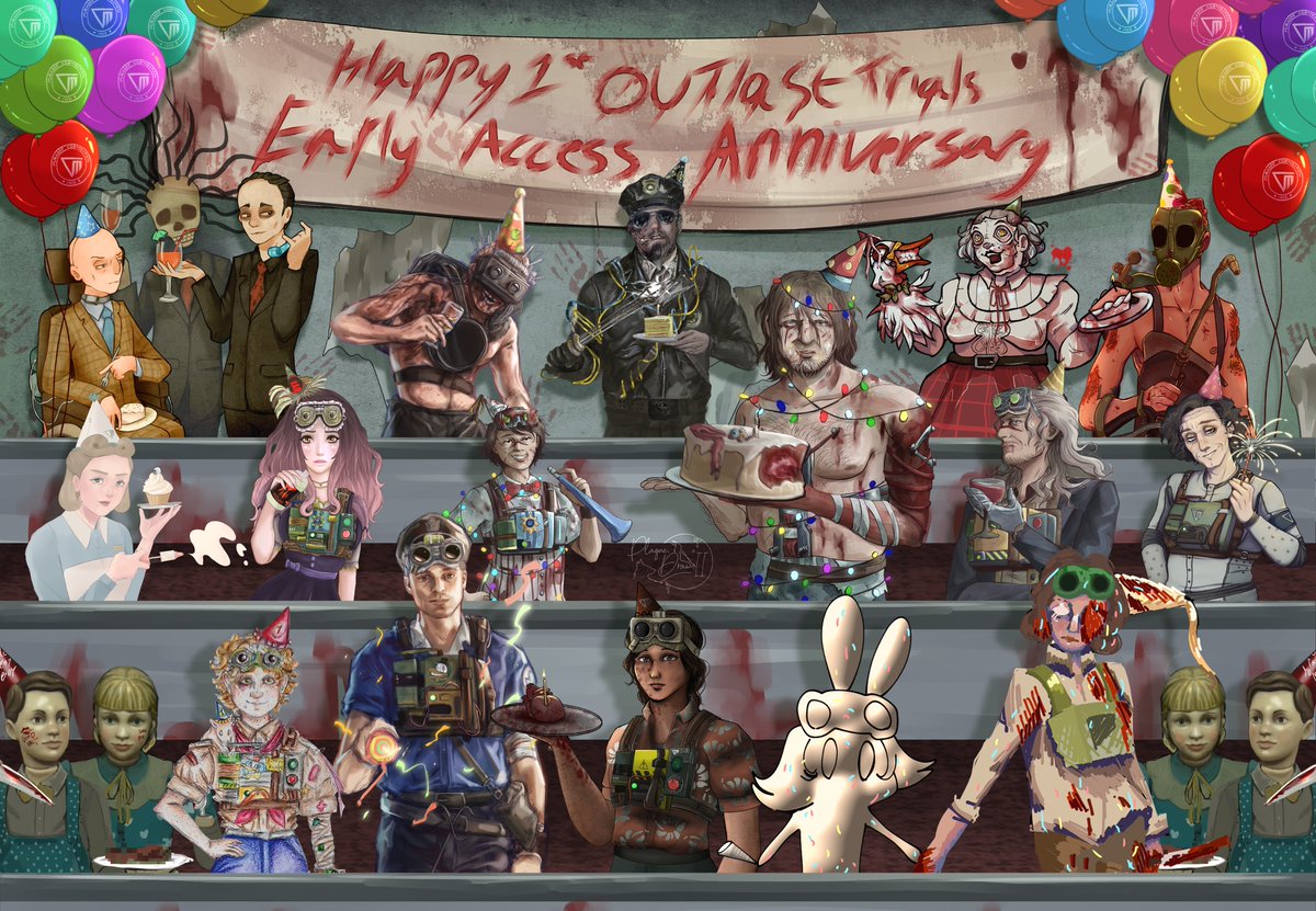 It's been one year since the Early Access of Outlast Trials was released. It was a fun journey with lots of memory, so we had to celebrate the first anniversary of it 💖
Special thanks to Everyone and @TheRedBarrels 💖💖

#OutlastTrials
#TheOutlastTrials
#Outlast