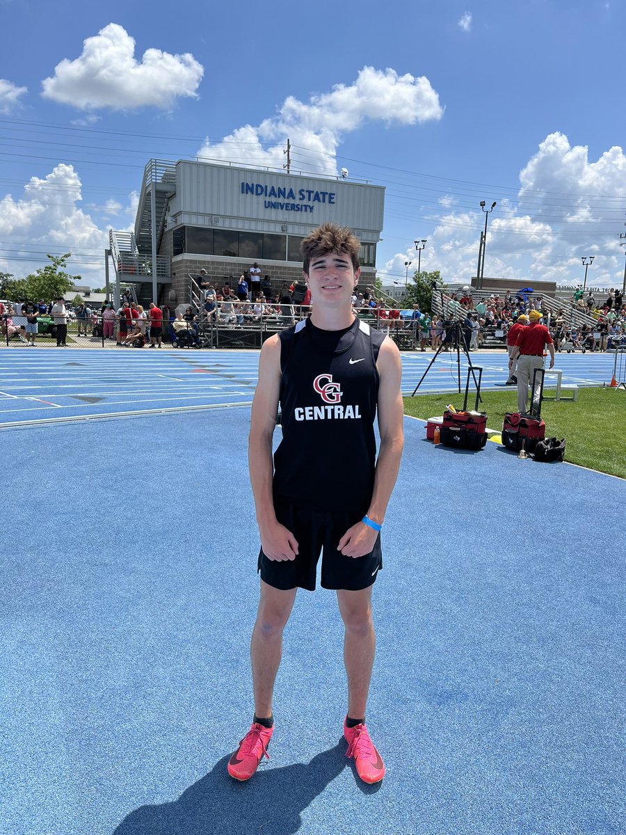 Ryke Meyer is your 110 hurdle STATE RUNNER UP! Ryke ran a 15.52!