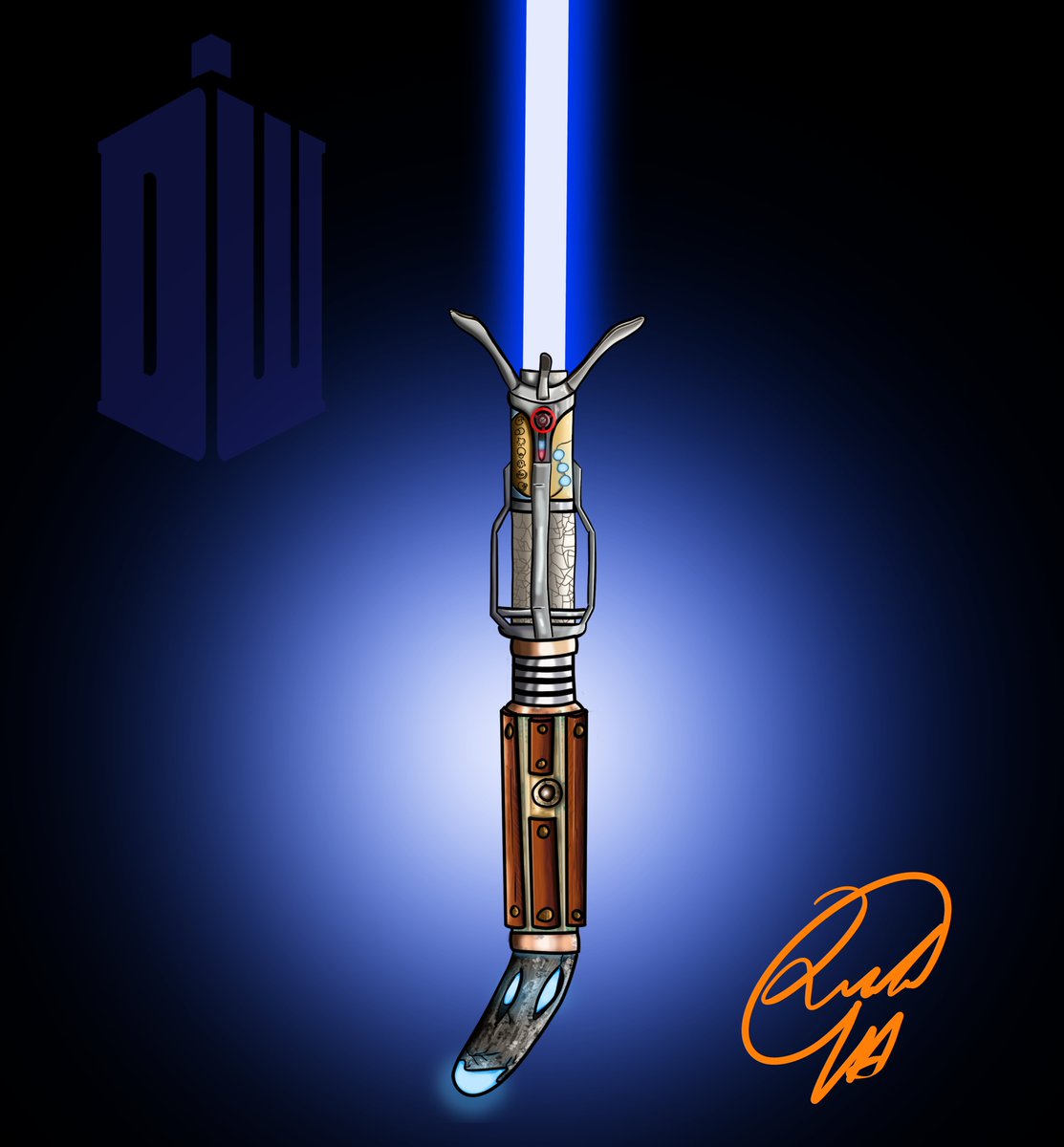 LukeVoiceActor's tweet image. A long time ago in the galaxy far far away a lonesome traveller traverses the stars in a flying blue box. With each new face they possess they add a piece of themselves to their item of choice their trusty sonic lightsaber.
whose next?
#DoctorWho @bbcdoctorwho @starwars