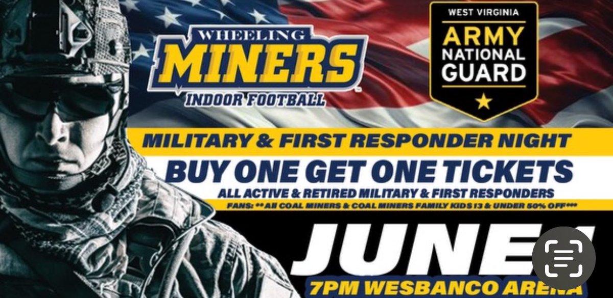 Wyatt Bratton NCAA ID# 2206577538 (@wyattbratton23) on Twitter photo Wheeling Miners the ONLY pro indoor football team in WV is 5-0!
<a href="/OwenSchmitt35/">Owen Schmitt</a> we would be honored for you to be a guest coach 6/1 we
Will be honoring vets & 1st responders
<a href="/WheelingMiners1/">Wheeling Miners</a>
<a href="/SnapDAD77/">Tim Lindsey</a>
<a href="/NationalGuard/">National Guard</a>
<a href="/WVUSports/">WVU Sports</a> @Veterans
<a href="/football/">Football</a> Wheeling Miners the ONLY pro indoor football team in WV is 5-0!
<a href="/OwenSchmitt35/">Owen Schmitt</a> we would be honored for you to be a guest coach 6/1 we
Will be honoring vets & 1st responders
<a href="/WheelingMiners1/">Wheeling Miners</a>
<a href="/SnapDAD77/">Tim Lindsey</a>
<a href="/NationalGuard/">National Guard</a>
<a href="/WVUSports/">WVU Sports</a> @Veterans
<a href="/football/">Football</a>