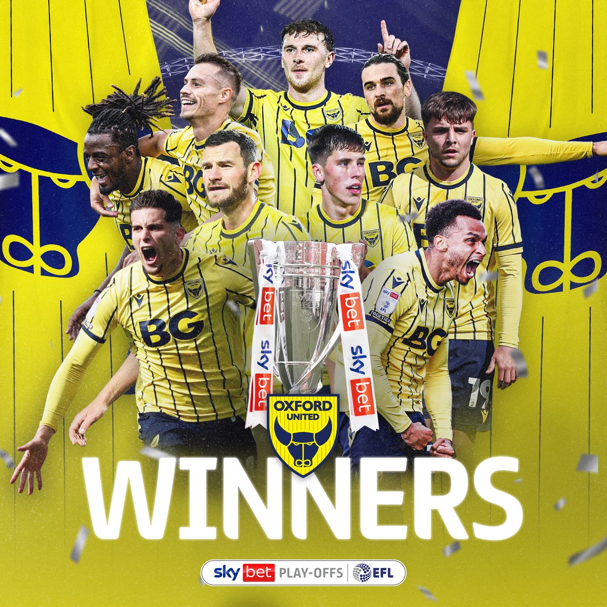 🟡🆙 @OUFCOfficial are heading for the @SkyBetChamp! 👏

#EFLPlayOffs | #StepUp