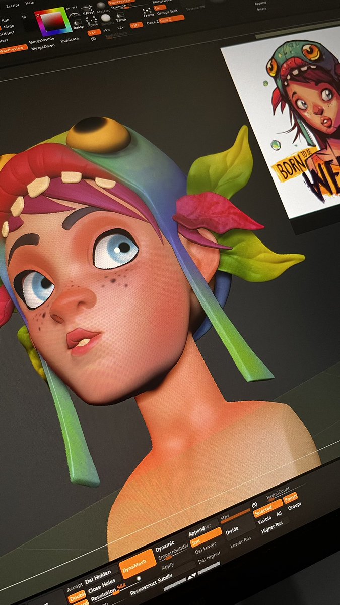 3d_rishabh's tweet image. Another quick sculpt in zbrush #weekend