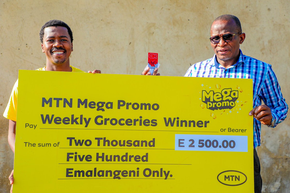 Celebratory vibes all around! A massive shoutout to this week's lucky grocery voucher champs! 🛒 Join the ranks of the winners with the MTN Mega Promo. 🏆 Get in on the action 📲 by texting 'JOIN' to 7080 & you could be carting away next week! 💫

#MTNMegaPromo #WinnerCircle