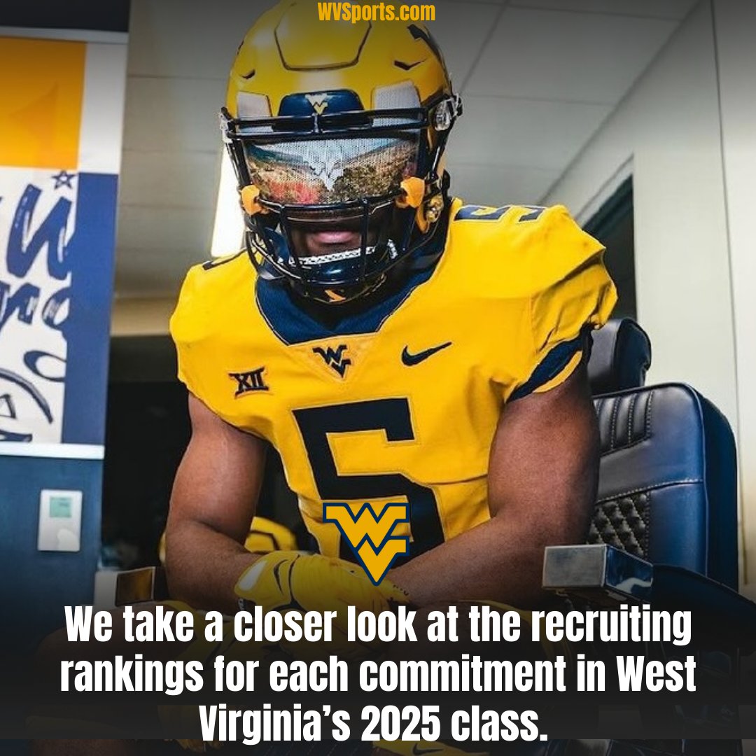 Link: gowvu.us/lmn

#WVU has six commitments in the 2025 recruiting class and we take a closer look at the recruiting rankings. #HailWV