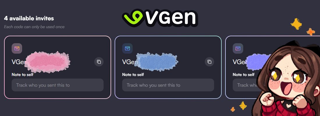 ✨VGEN CODES✨

🌱Comment your artworks
🌱Mutuals have priority

RT this post so more artists can see it

💚Ends on June 1, 2024
I will be reviewing your art and selecting 4 artists
- Please keep DMs open

SHOW ME YOUR ART!!! 💗#VGenCode