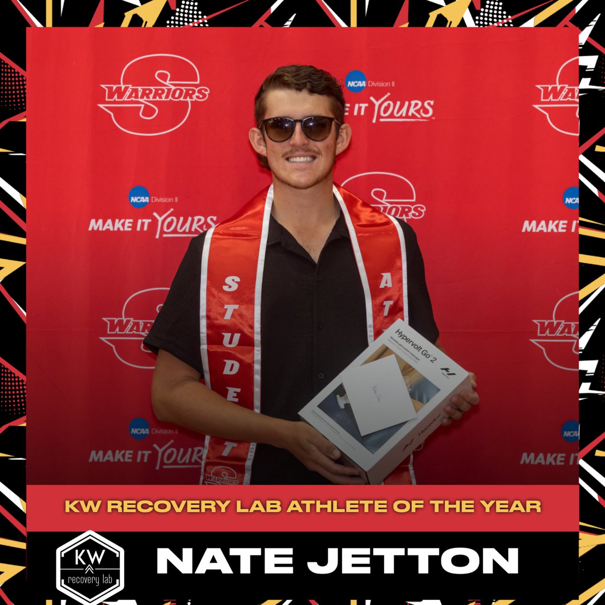 In the next five days, we will be showing the award winners from The Stanys that was held on May 17. The second is the recipient of the KW Recovery Lab Athlete of the Year: Nate Jetton #ValleyTough