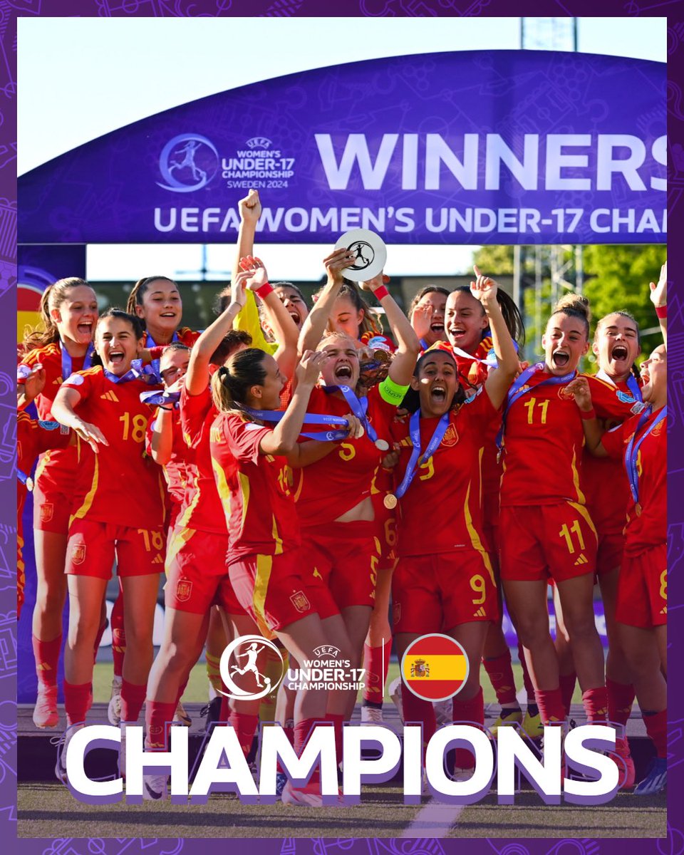 🇪🇸 CAMPEONAS! 🇪🇸 🏆 @SEFutbolFem 🏆 #U17WEURO