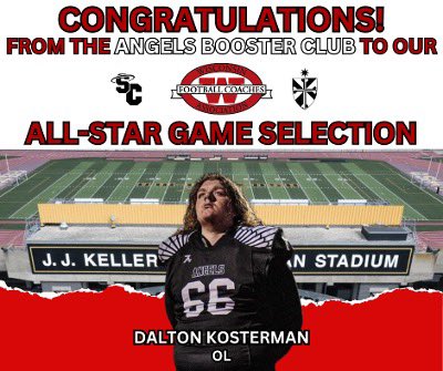 Big thanks to Greg DaPra and Jeff Hansen from the Angels Booster club for the ad purchase for the all star program for this year’s All-Star Game. This all goes towards a bigger goal and we are helping support it each and every day!! All glory and thanks to God!
#AngelsFootball