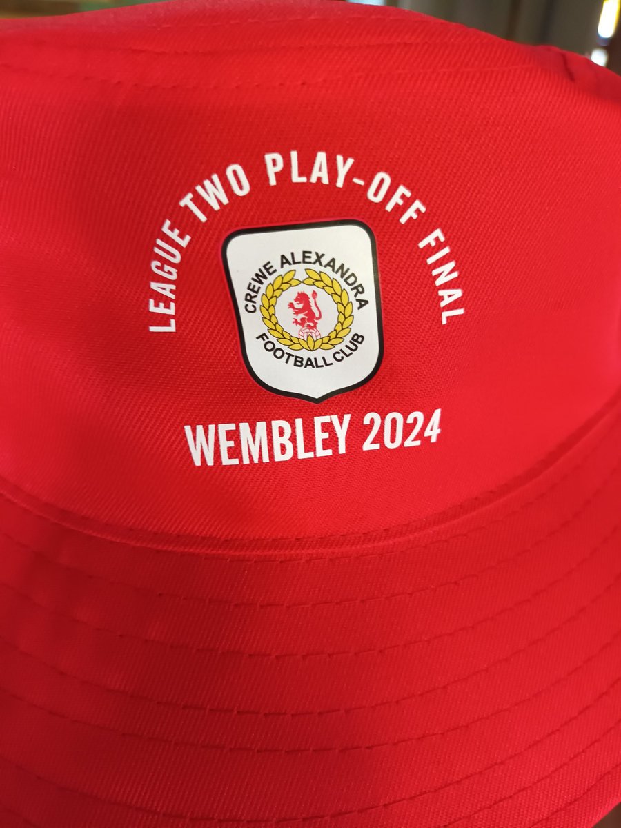 On the final countdown for the journey to Wembley #CreweAlex