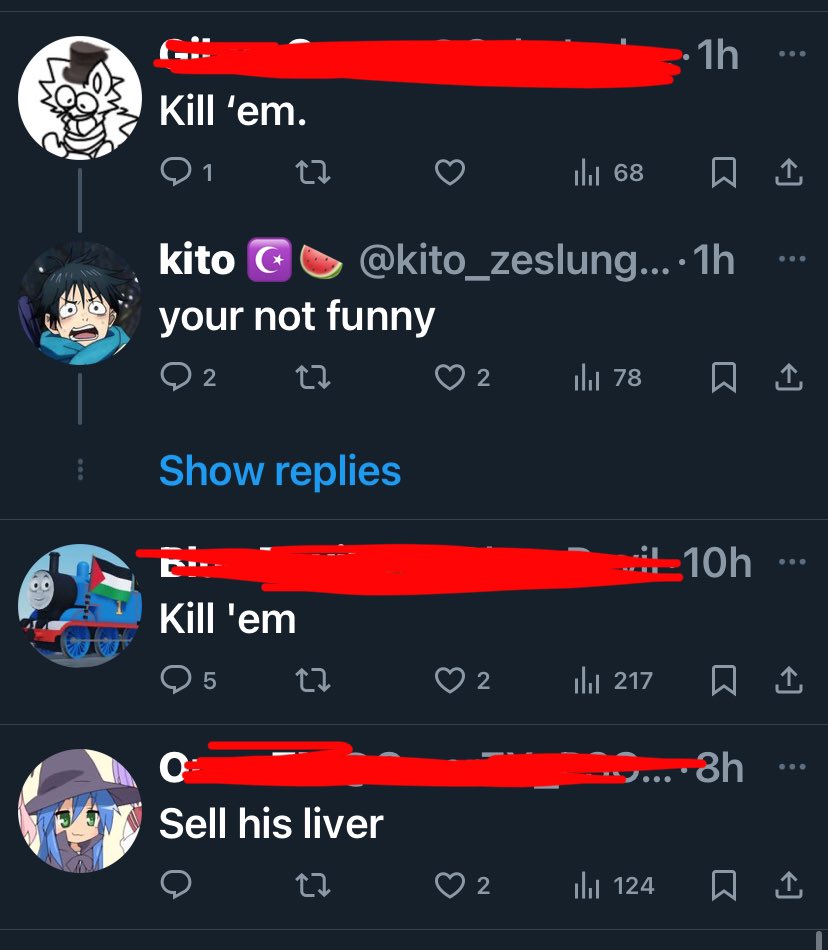 you people are genuinely insane what is wrong with you. even as a “joke” this is an incredibly weird thing to say 

“it’s dark humour!!” and it’s a joke about k wording a 6 year old