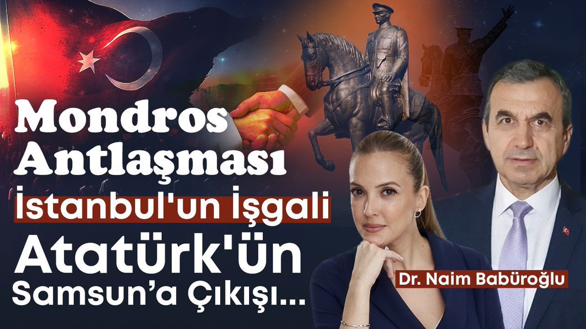 Dr. Naim Babüroğlu ile 19 Mayıs özel bölümümüzde milli mücadele sürecini, Mondros Ateşkes Antlaşmasının imzalanma sürecini ve İstanbul'un işgalini konuştuk. @NaimBaburoglu ile söyleşimizin tamamı YouTube kanalımda yayında 👇👇👇 youtu.be/bJefvo0SmzM