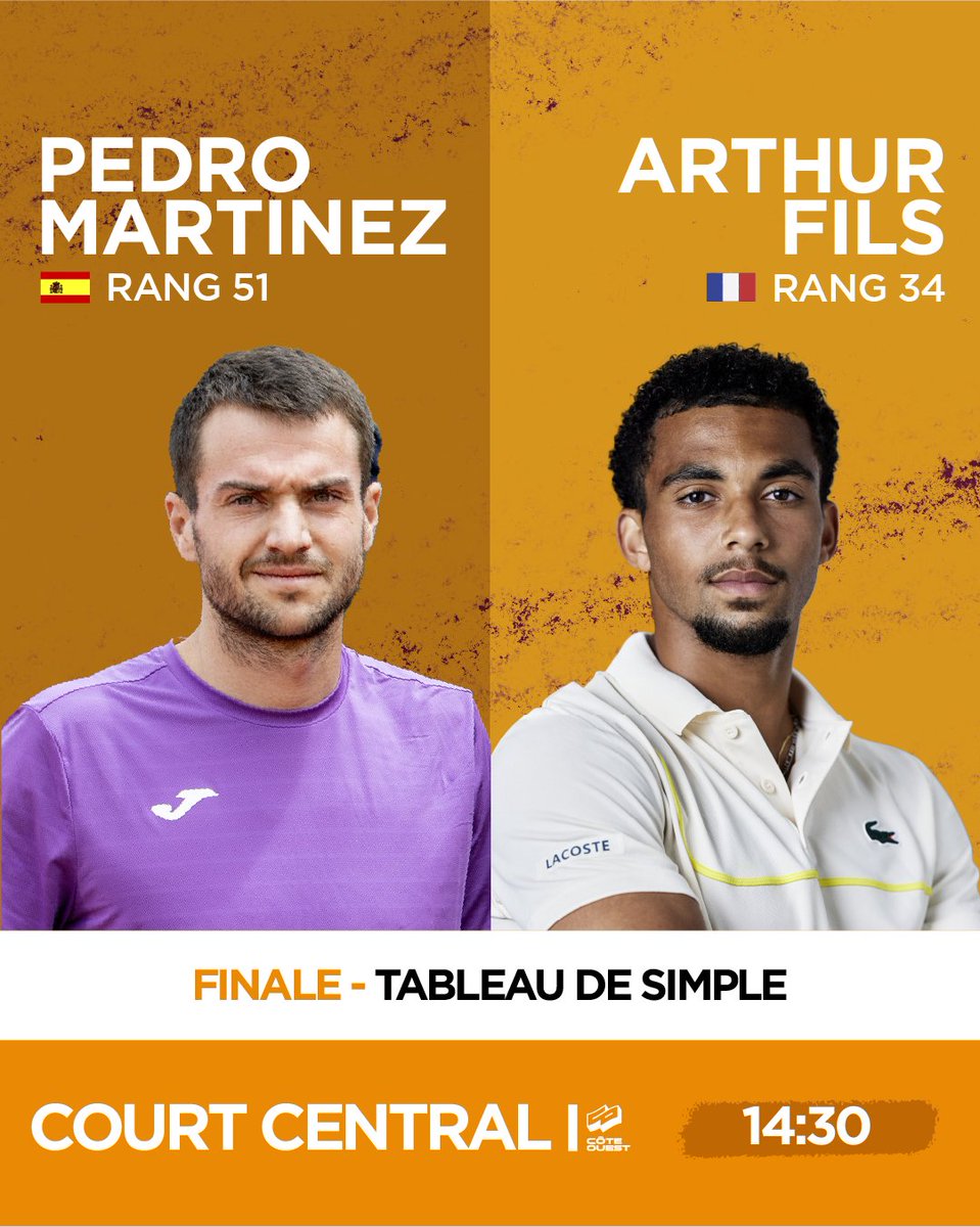 FINALE 🇫🇷 🇪🇸 Rendez-vous demain à 14h30 pour la finale du BNP Paribas Primrose 2024. Arthur Fils affrontera Pedro Martinez pour le trophée à Bordeaux 🏆 #BNPPprimrose #tennis #bordeaux