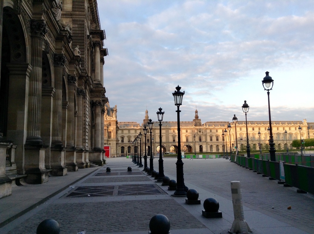 #Paris at first light is breathtaking #TheParisEffect #MorningVibe #Louvre #IloveParis #travel
