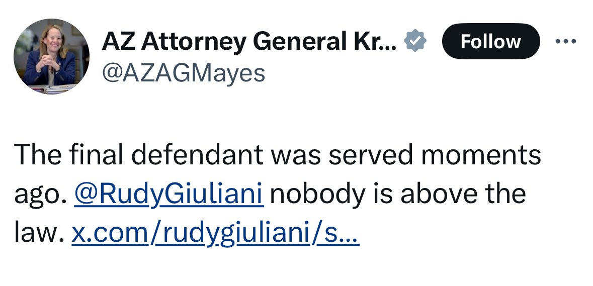 Rudy Giuliani. America’s Mayor. The face of NYC law and order at the turn of the century. Also Rudy: Annnnnd scene.