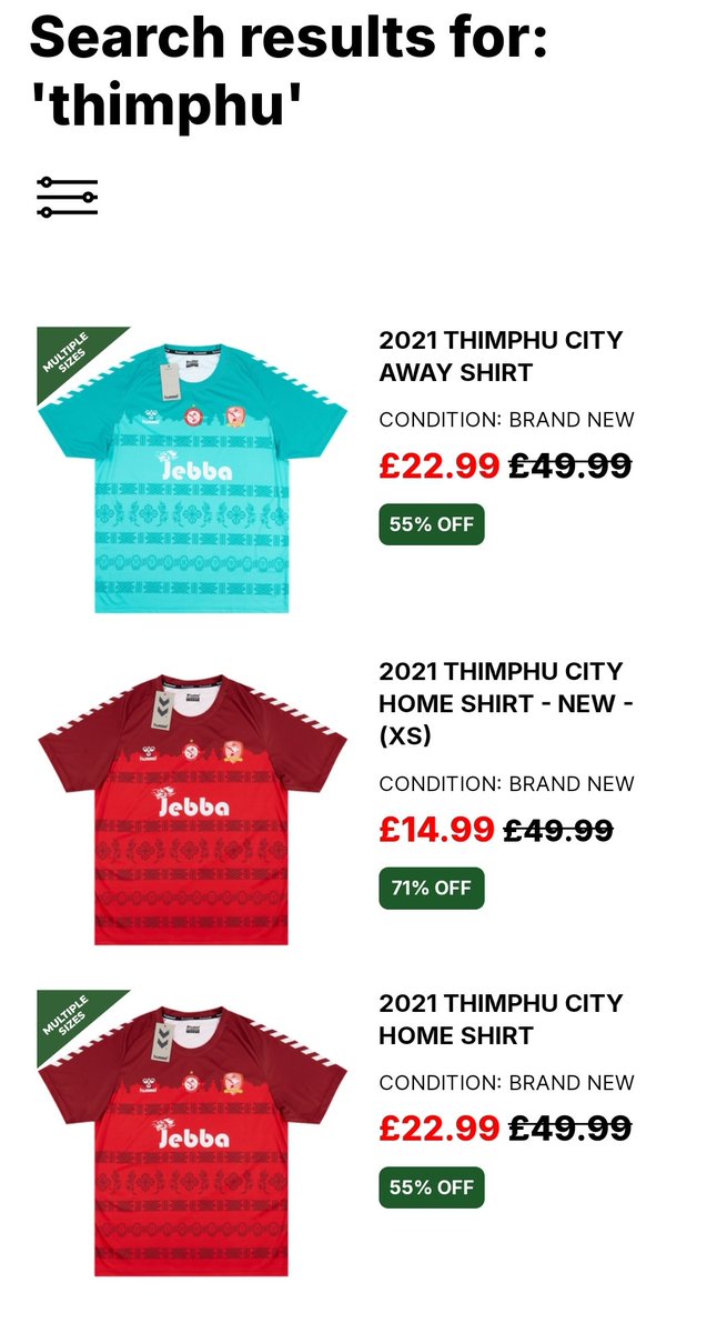 Hey @classicshirts, it appears you're selling Thimphu City PERTH shirts as Thimphu City FC shirts.

TCP FC is an amateur side made up of Bhutanese fans in Perth Australia. 🇧🇹🇦🇺