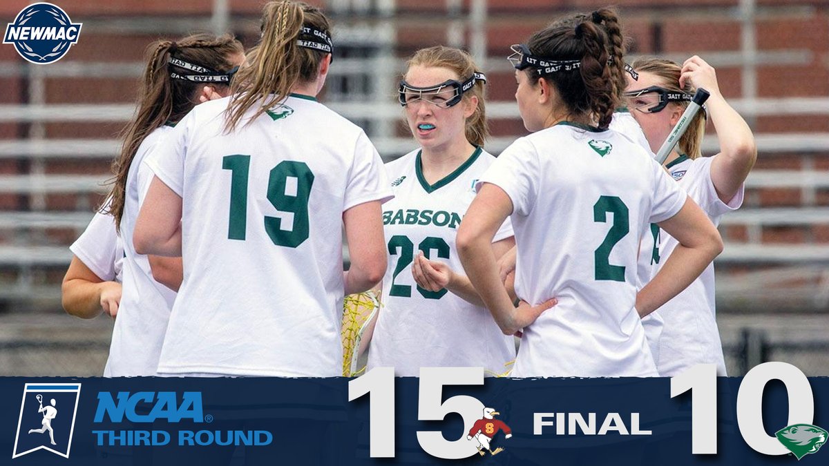 Babson falls to Salisbury, 15-10, in the regional semifinal on Saturday morning. 

The Beavers had another impressive season, winning their second-straight NEWMAC Championship!

#GoNEWMAC // #WhyD3