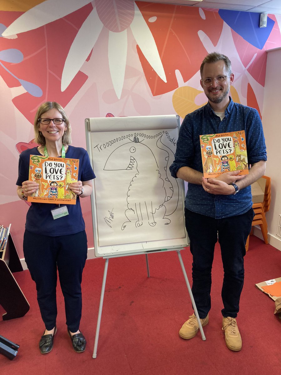 Great to have met you today @drawingmatt, such a fun event, thanks so much! #OrpingtonLiteraryFestival @Orpington1st @BromLibraries @CILIP_YLG_SE @youthlibraries