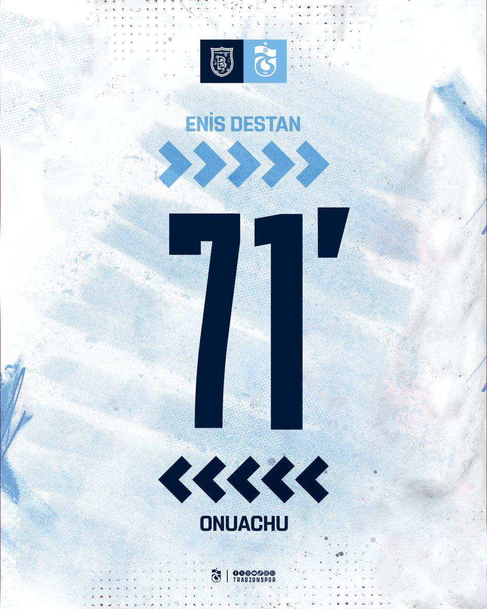 ⏱ 71’ Takımımızda oyuncu değişikliği #İBFKvTS 🟢 Enis Destan 🔴 Onuachu