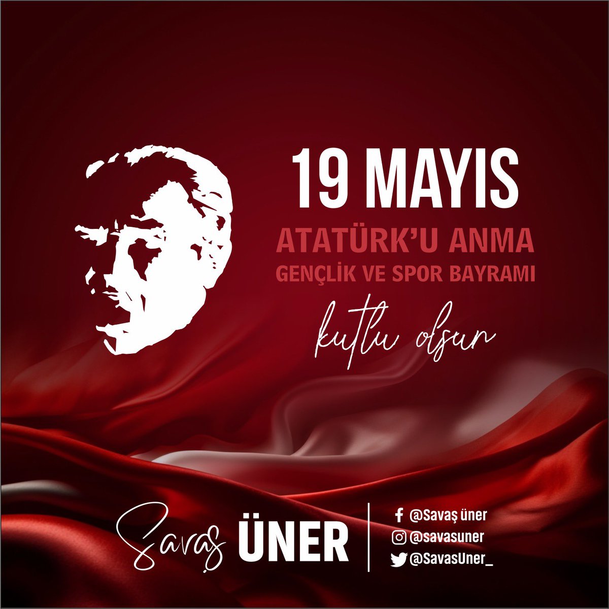 Milletin istiklalini yine milletin azim ve kararı kurtaracaktır. 19 Mayıs Atatürk’ü Anma Gençlik ve Spor Bayramımız kutlu olsun…