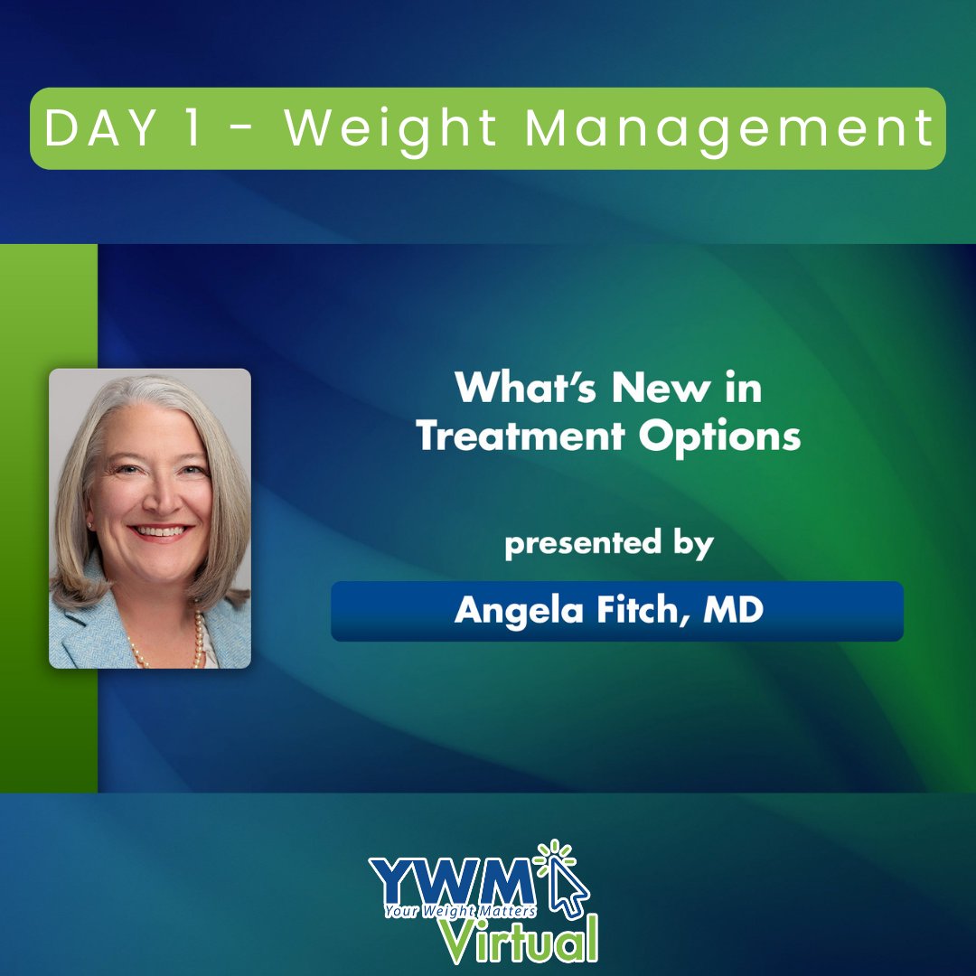 What’s New in Treatment Options

Speaker: Angela Fitch, MD

Dr. Angela Fitch reviews the latest advancements in obesity treatment, including bariatric surgery and GLP-1s.

ywmconvention.com/ywm-virtual/re…

 #YourWeightMattersVirtual