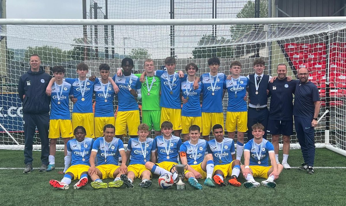 Congratulations to our U16 boys team, who have been crowned SEESFA champions today. Their football journey concludes having won 4 out of the 5 competitions they competed in. Will any future county team be able to replicate this success? Sponsored by @PremierSports