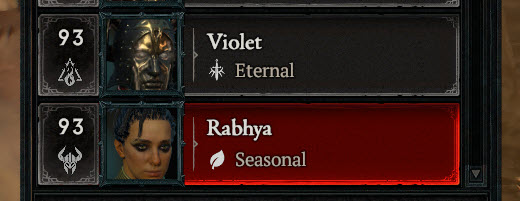 my Diablo season 4 character has matched my total season 3 level in a week so yeah this is more compelling now