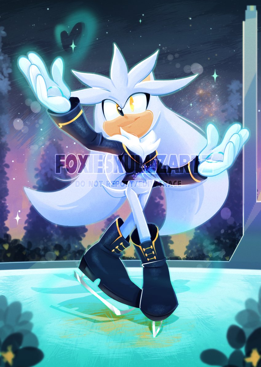 My piece for <a href="/silverfanzine/">Kaleidoscopic Absolution ◎ Silver Zine!</a> #sonicthehedgehog #silverthehedgehog