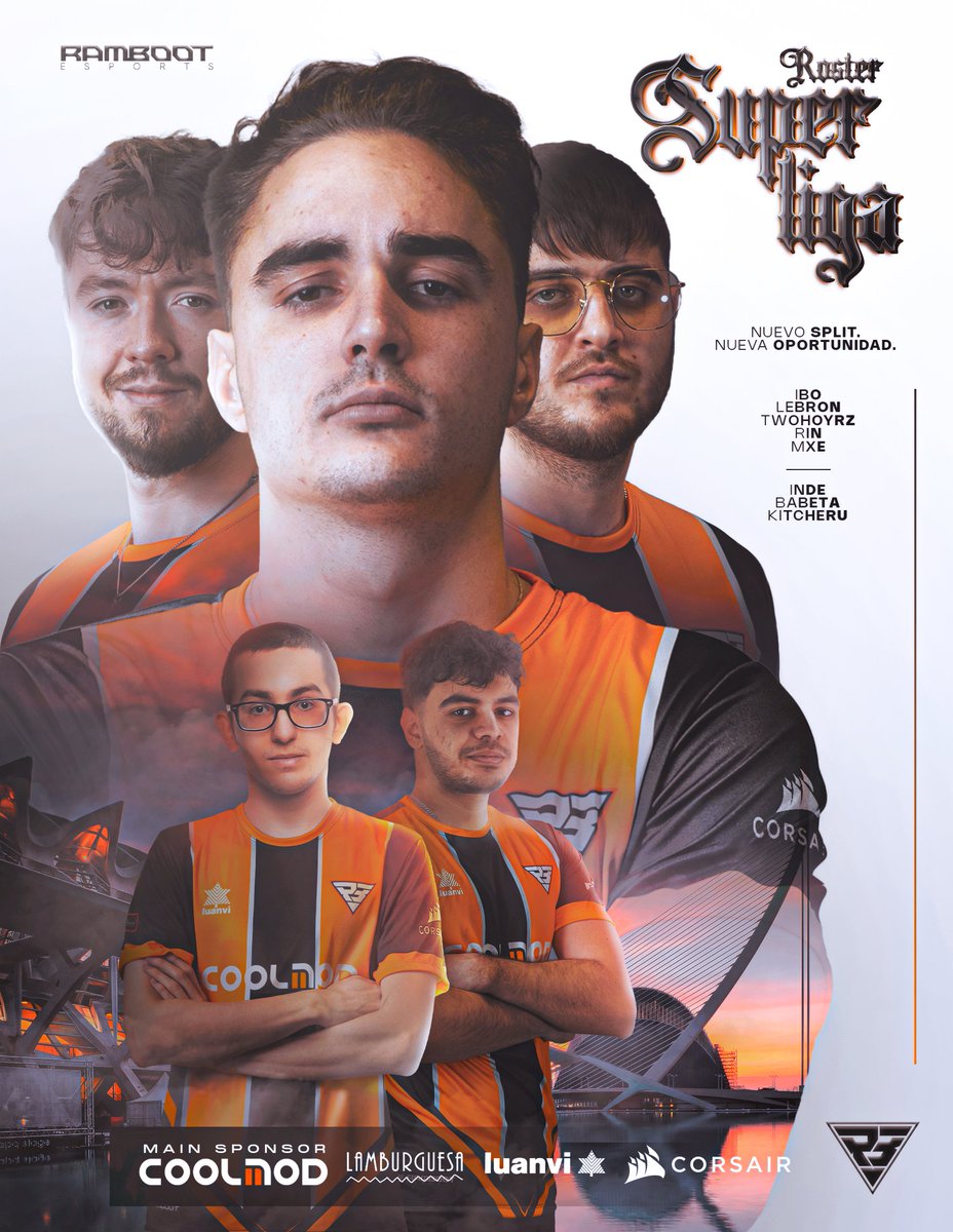 Este es el roster que se encargará de defender nuestros colores en este nuevo split de #SuperligaLoL

💪 <a href="/iBoToplaner/">Marcin Lebuda</a> 
🔨 <a href="/MeLeBron1/">Leb</a> 
⏱️ <a href="/twohoyrz1/">twohoyrz</a> 
💍 <a href="/adcRin/">Rin 🇩🇿</a> 
🐐 @Mxe_lol 

🔄 <a href="/marcv1_/">grompv1</a>
🔄 <a href="/Fendras_/">Fendras</a> 

👑 <a href="/Independent_lol/">Inde</a> 
👨‍💼 <a href="/Kitcherulol/">Kitcheru</a> 
👔 <a href="/Babeta_jr/">Babeta</a> 

Esta vez si, vamos a por