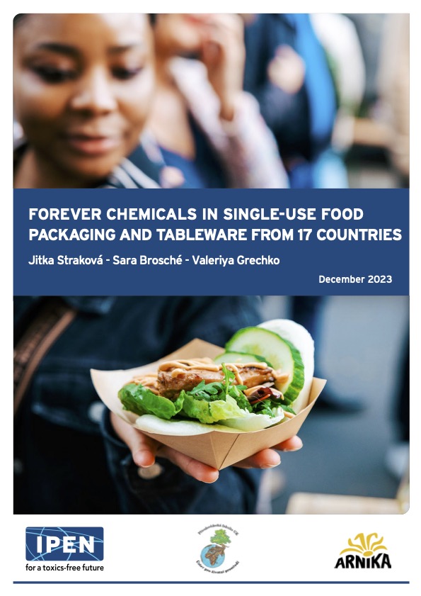 A study released by IPEN and 18 IPEN member groups found #PFAS chemicals, including globally banned substances, in single-use food packaging purchased from seventeen countries. Learn more about the study and how to download it here: ipen.org/news/single-us…
